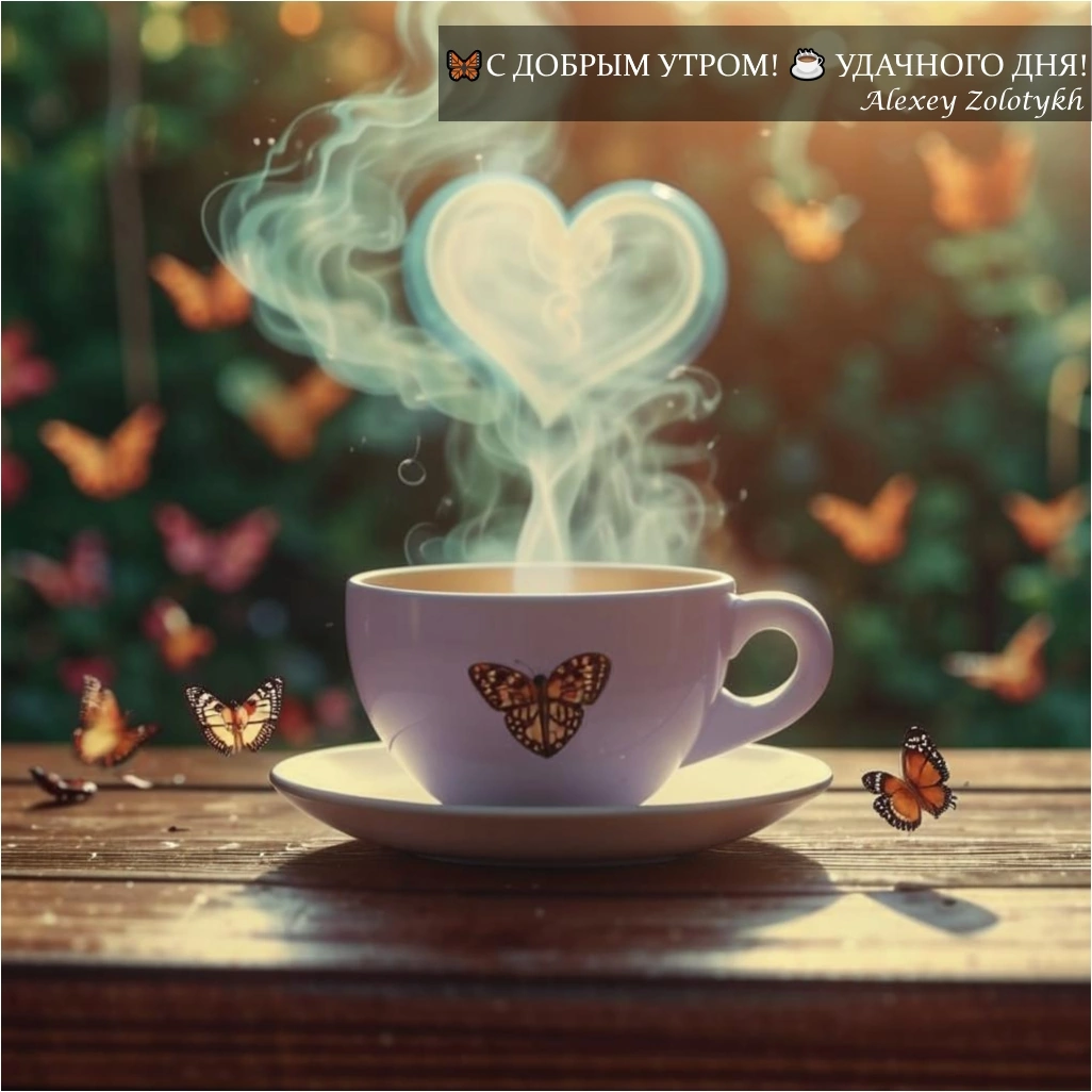 🦋С ДОБРЫМ УТРОМ! ☕ УДАЧНОГО ДНЯ!